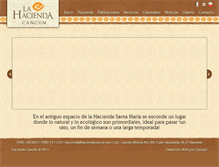 Tablet Screenshot of haciendacancun.mx